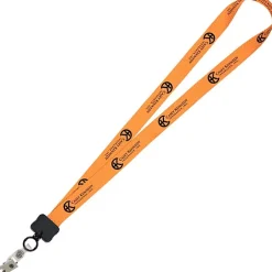 Dye-Sub Lanyard - 3/4 inches - 32 inches - Snap with Metal Bulldog Clip - Chevron