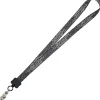 Dye-Sub Lanyard - 3/4 inches - 32 inches - Snap with Metal Bulldog Clip - Damask