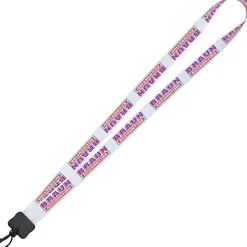 Dye-Sub Lanyard - 3/4 inches - 36 inches - Plastic Swivel Snap Hook