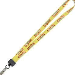Dye-Sub Lanyard - 3/4 inches - 34 inches - Snap with Metal Bulldog Clip