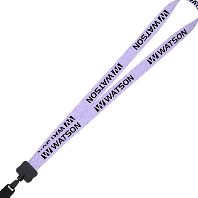 Dye-Sub Lanyard - 3/4 inches - 32 inches - Large Metal Bulldog Clip - Chevron