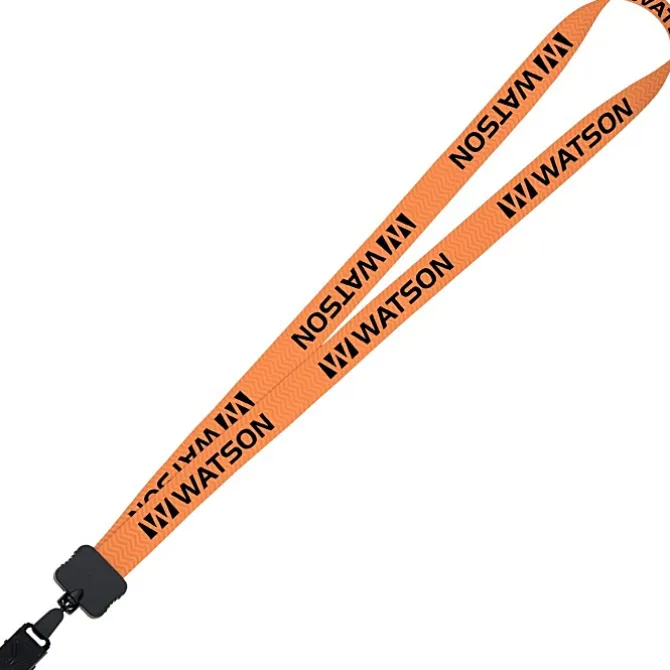 Dye-Sub Lanyard - 3/4 inches - 32 inches - Large Metal Bulldog Clip - Chevron