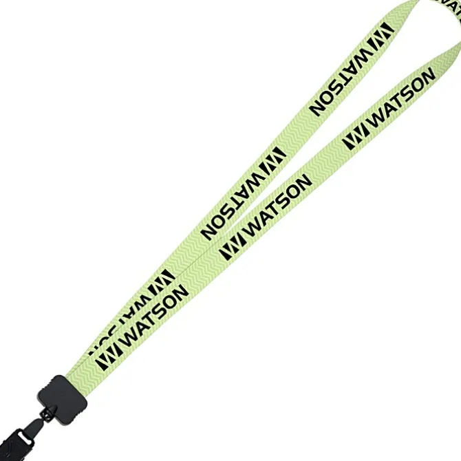 Dye-Sub Lanyard - 3/4 inches - 32 inches - Large Metal Bulldog Clip - Chevron