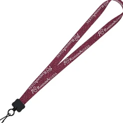 Dye-Sub Lanyard - 3/4 inches - 32 inches - Metal Swivel Snap Hook - Damask