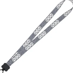Dye-Sub Lanyard - 3/4 inches - 32 inches - Plastic O-Ring - Damask