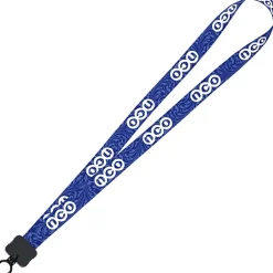 Dye-Sub Lanyard - 3/4 inches - 32 inches - Plastic O-Ring - Damask