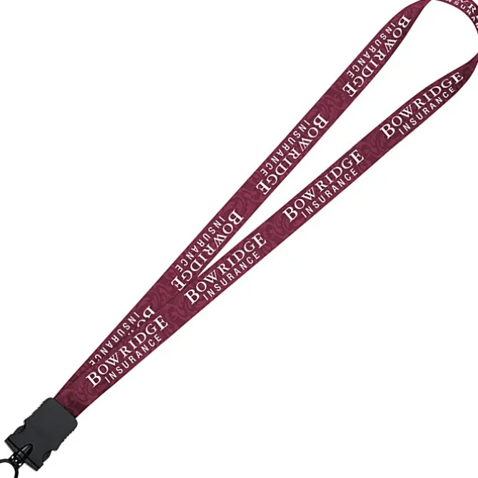 Dye-Sub Lanyard - 3/4 inches - 32 inches - Snap Buckle Release - Damask