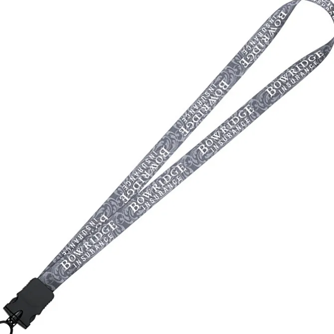 Dye-Sub Lanyard - 3/4 inches - 32 inches - Snap Buckle Release - Damask