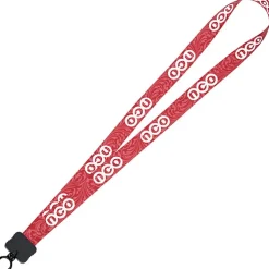 Dye-Sub Lanyard - 3/4 inches - 32 inches - Plastic O-Ring - Damask - 24 hr