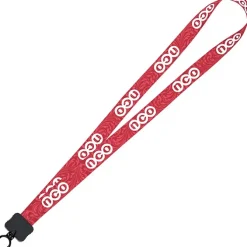 Dye-Sub Lanyard - 3/4 inches - 32 inches - Plastic O-Ring - Damask - 24 hr