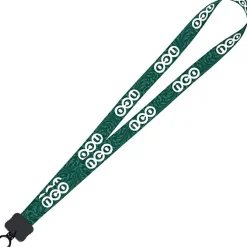 Dye-Sub Lanyard - 3/4 inches - 32 inches - Plastic O-Ring - Damask - 24 hr