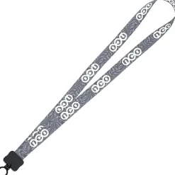 Dye-Sub Lanyard - 3/4 inches - 32 inches - Plastic O-Ring - Damask - 24 hr
