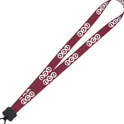 Dye-Sub Lanyard - 3/4 inches - 32 inches - Plastic O-Ring - Damask - 24 hr