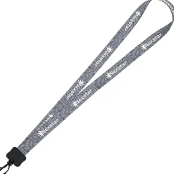 Dye-Sub Lanyard - 3/4 inches - 32 inches - Plastic Swivel Snap Hook - Damask - 24 hr