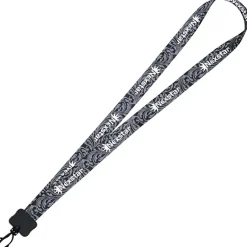 Dye-Sub Lanyard - 3/4 inches - 32 inches - Plastic Swivel Snap Hook - Damask - 24 hr