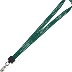 Dye-Sub Lanyard - 3/4 inches - 32 inches - Snap with Metal Bulldog Clip - Damask - 24 hr