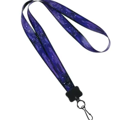 Dye-Sub Lanyard - 3/4 inches - 32 inches - Metal Swivel Snap Hook - Galaxy