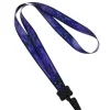 Dye-Sub Lanyard - 3/4 inches - 32 inches - Plastic Bulldog Clip - Galaxy