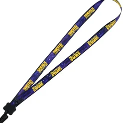 Dye-Sub Lanyard - 3/4 inches - 32 inches - Plastic Bulldog Clip - Galaxy
