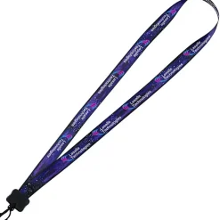 Dye-Sub Lanyard - 3/4 inches - 32 inches - Plastic Swivel Snap Hook - Galaxy