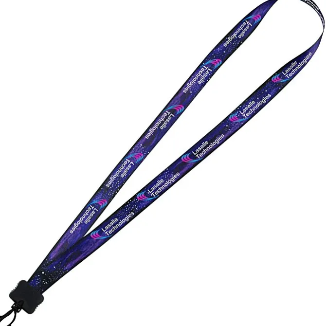 Dye-Sub Lanyard - 3/4 inches - 32 inches - Plastic Swivel Snap Hook - Galaxy