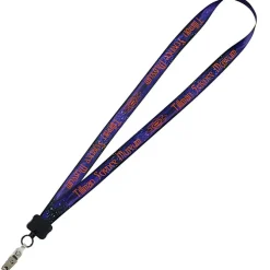Dye-Sub Lanyard - 3/4 inches - 32 inches - Snap with Metal Bulldog Clip - Galaxy