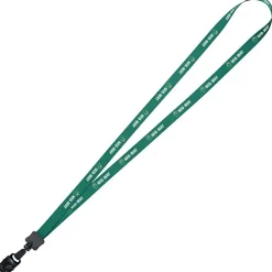 Dye-Sublimated Lanyard - 1/2 inches - 32 inches - Large Metal Bulldog Clip - 24 hr