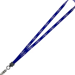 Dye-Sublimated Lanyard - 1/2 inches - 32 inches - Snap with Metal Bulldog Clip