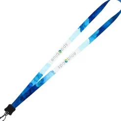 Dye-Sublimated Tubular Lanyard - 1/2 inches - 32 inches - Plastic Swivel Snap Hook