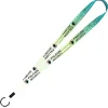 Dye-Sub Recycled Lanyard - 3/4 inches - 32 inches - Metal Split Ring