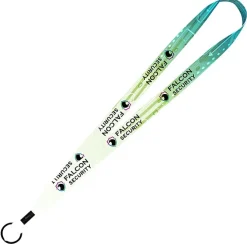 Dye-Sub Recycled Lanyard - 3/4 inches - 32 inches - Metal Split Ring