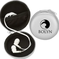 Earbuds with Zippered Case