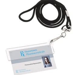 Easy Slide ID Holder with Lanyard