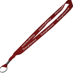 Economy Lanyard - 3/4 inches - Metal Split Ring