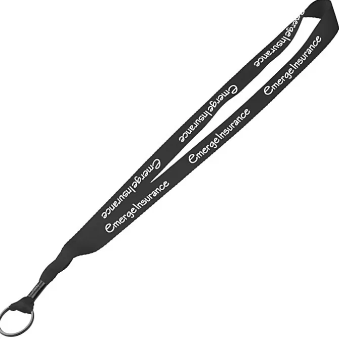 Economy Lanyard - 3/4 inches - Metal Split Ring