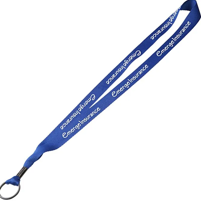 Economy Lanyard - 3/4 inches - Metal Split Ring
