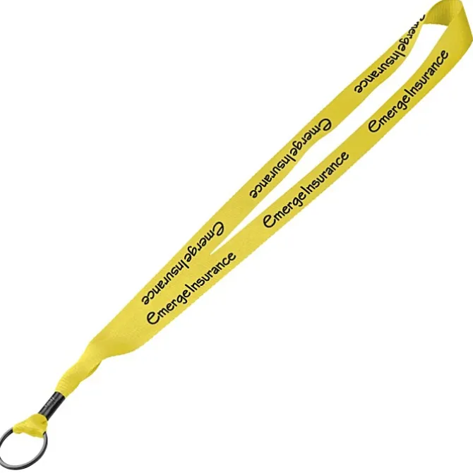 Economy Lanyard - 3/4 inches - Metal Split Ring