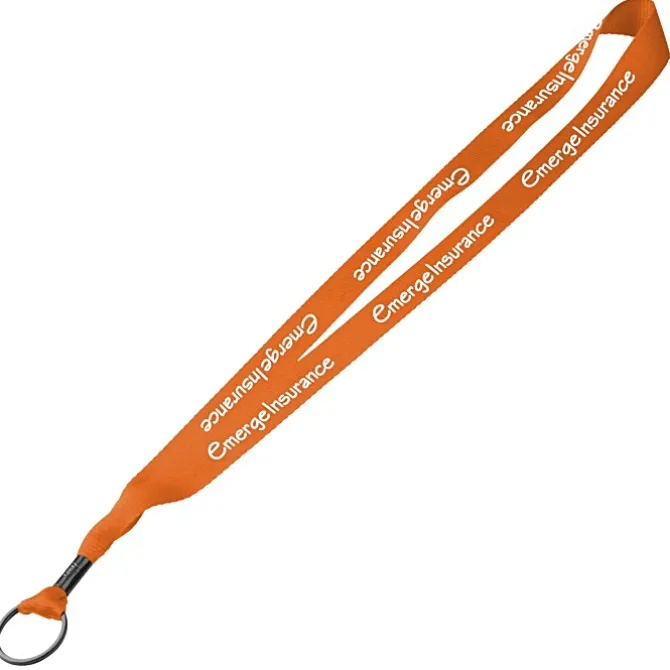 Economy Lanyard - 3/4 inches - Metal Split Ring