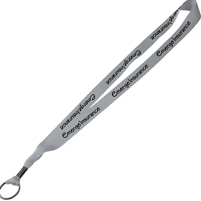 Economy Lanyard - 3/4 inches - Metal Split Ring