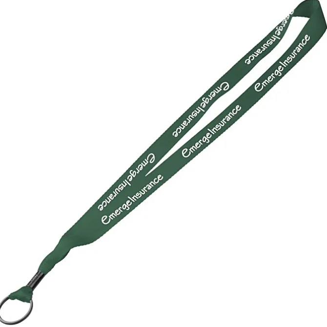 Economy Lanyard - 3/4 inches - Metal Split Ring