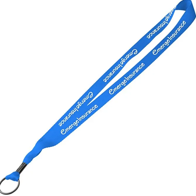 Economy Lanyard - 3/4 inches - Metal Split Ring