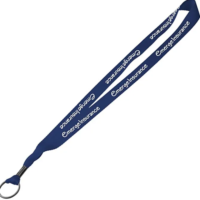 Economy Lanyard - 3/4 inches - Metal Split Ring