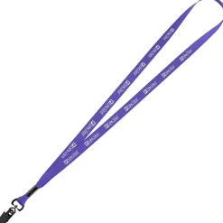 Economy Lanyard - 1/2 inch - Metal Bulldog Clip - 24 hr