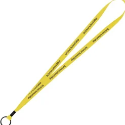 Economy Lanyard - 1/2 inch - Metal Split Ring