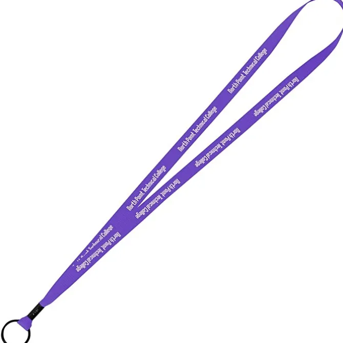 Economy Lanyard - 1/2 inch - Metal Split Ring