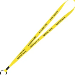 Economy Lanyard - 1/2 inch - Metal Split Ring - 24 hr