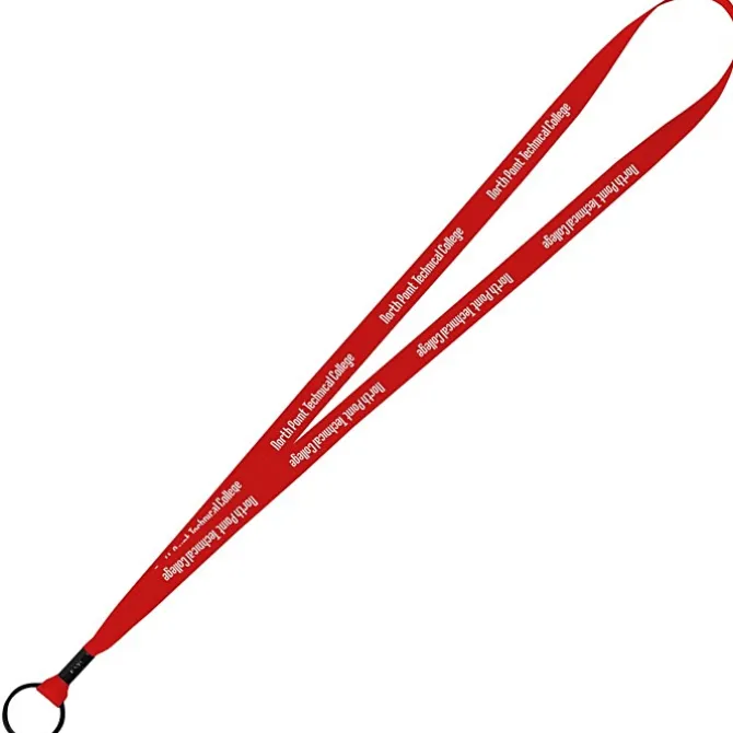 Economy Lanyard - 1/2 inch - Metal Split Ring - 24 hr