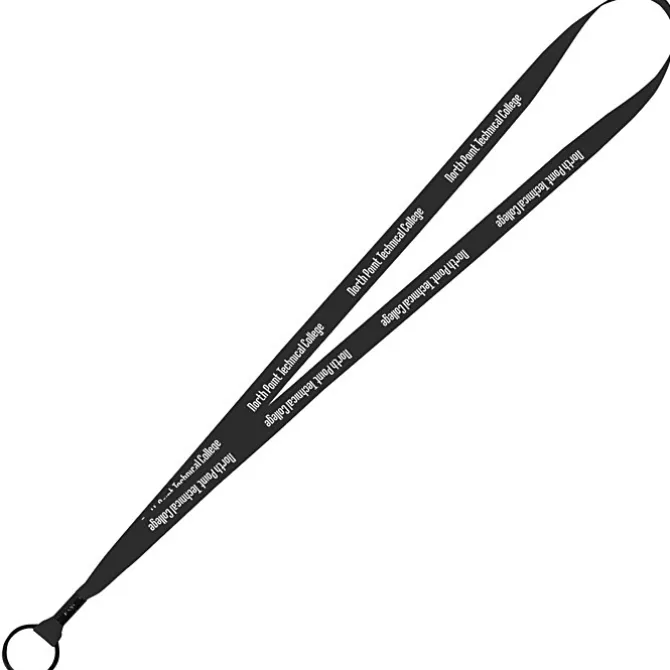 Economy Lanyard - 1/2 inch - Metal Split Ring - 24 hr