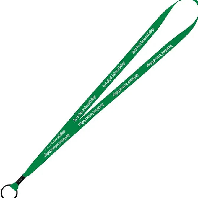 Economy Lanyard - 1/2 inch - Metal Split Ring - 24 hr
