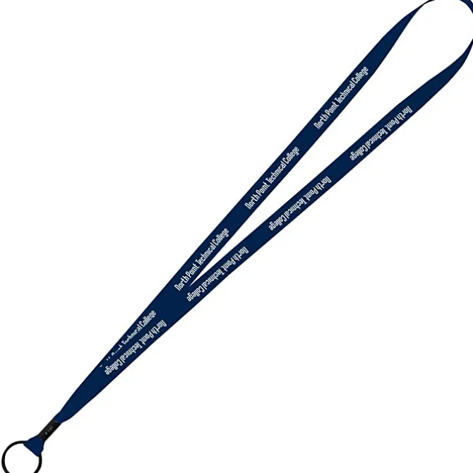 Economy Lanyard - 1/2 inch - Metal Split Ring - 24 hr